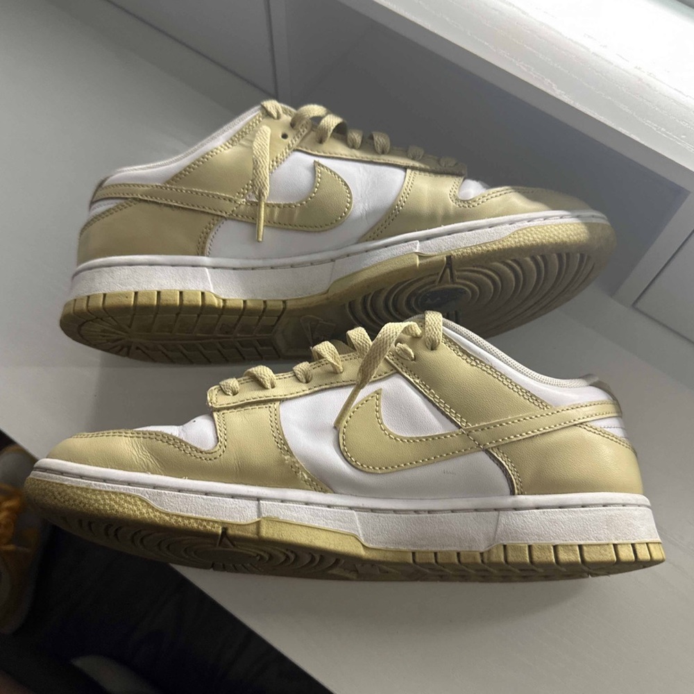 Team Gold Dunks size 9.5 Men's